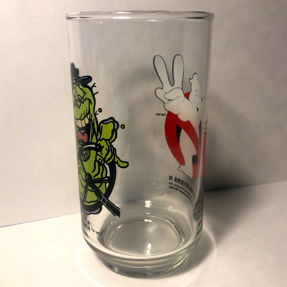 Vintage Ghostbusters II Collectible Slimer Glass 👻 1989 - Picture 3 of 4